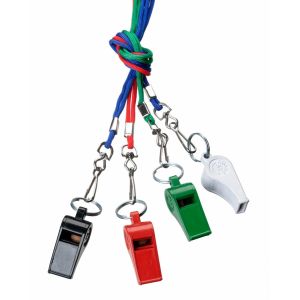 Umpire Whistle with Cord (set of 100)